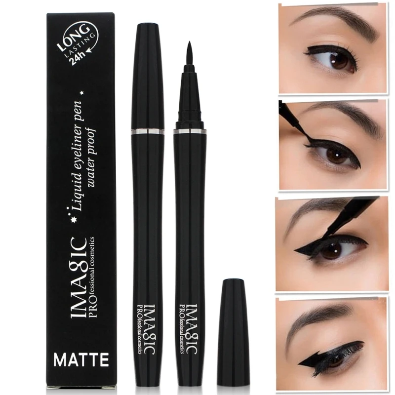 

IMAGIC Liquid Eyeliner Pen Long Lasting Waterproof Eyeliner Easy To Wear Makeup black Eyeliner Liquid Brand Eyes cosmetics