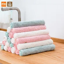 

Xiaomi youpin 3 PCS Home Dish Towel Thickened Absorbent Wipes Non-stick Oil Dish Cloth Pineapple Grid kitchen Cleaning Cloth