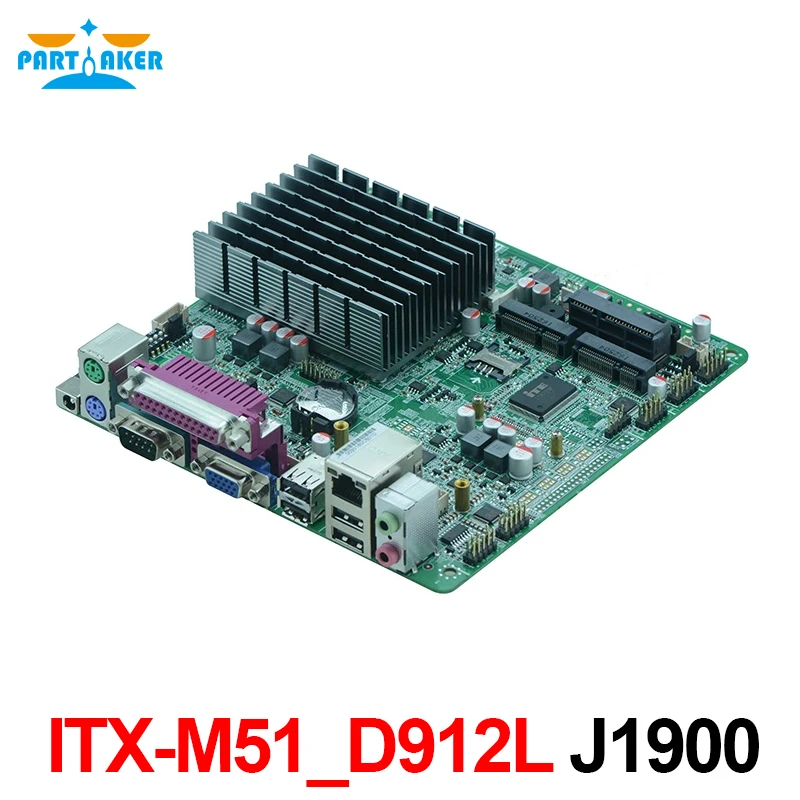 

Partaker ITX-M51_D912L Intel Celeron J1900 Quad Core Mini ITX Fanless Mainboard 12V