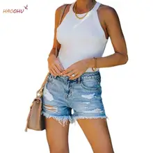 

2021 Fashion & Trend Ripped Jeans Tassel High Waist Slimming Denim Shorts for Women Pocket Summer Buttons Urban pants Street