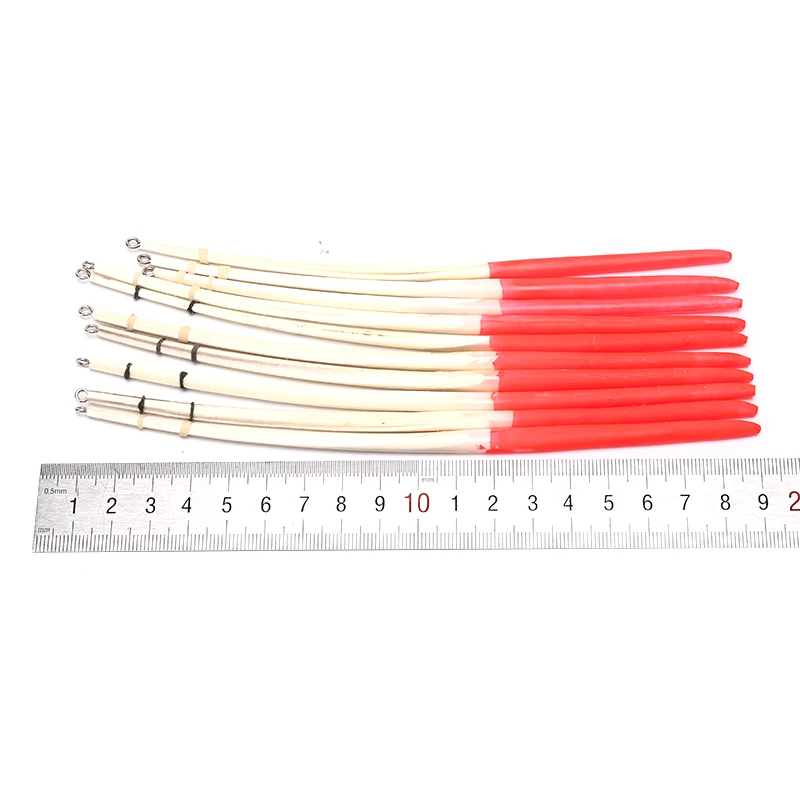 Feather Float hard tail type fishing float with rings for fishing 10pcs 16.5cm
