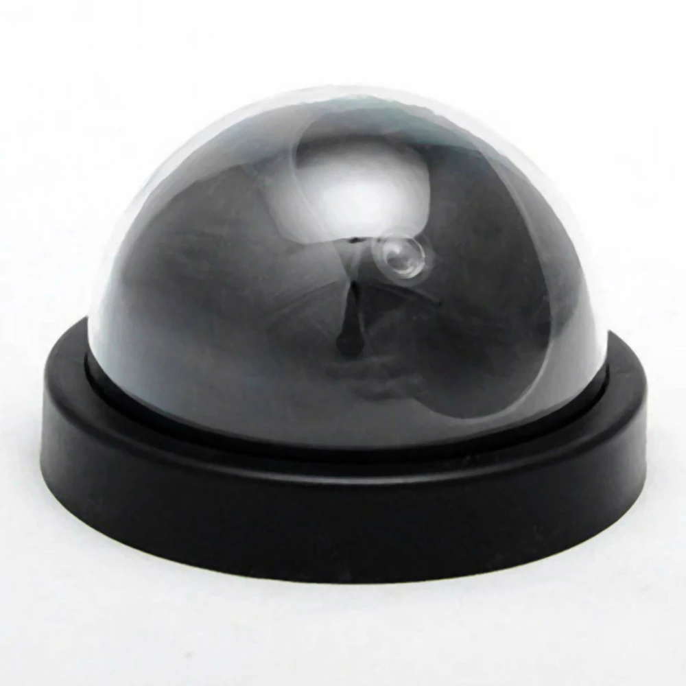 

Black Plastic Smart Indoor/Outdoor Dummy Home Dome Fake CCTV Security Camera with Flashing Red LED Light
