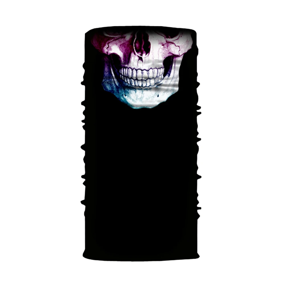 Purple Skull Мотоциклетная маска для лица, многофункциональные головные уборы для катания на лыжах, сноуборде, пеших прогулок, велосипедная маска - Цвет: Purple Skull