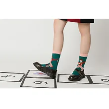 5 пар/лот, kawaii chaplin Luna, корейские женские носки Джокера Куинна Эдварда, украинские весенние носки skarpetki meias calcetines zapatos mujer