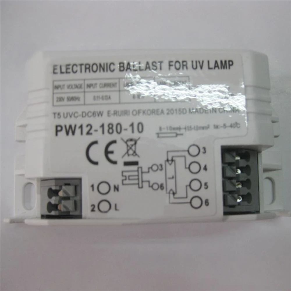 УФ лампа Электронный балласт дезинфекционный шкаф PW12-180-10 220V 4W 6W 8W