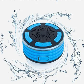 

New outdoor portable waterproof bluetooth speaker bass bluetooth speaker portable suction cup bluetooth speaker with light
