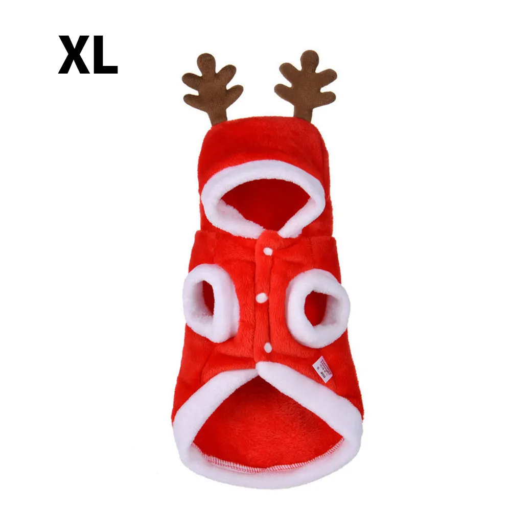 Christmas Pet Dog Clothes Costume Winter Cat Coat For Small Dogs Cats Chihuahua Yorkshire Terrier | Дом и сад