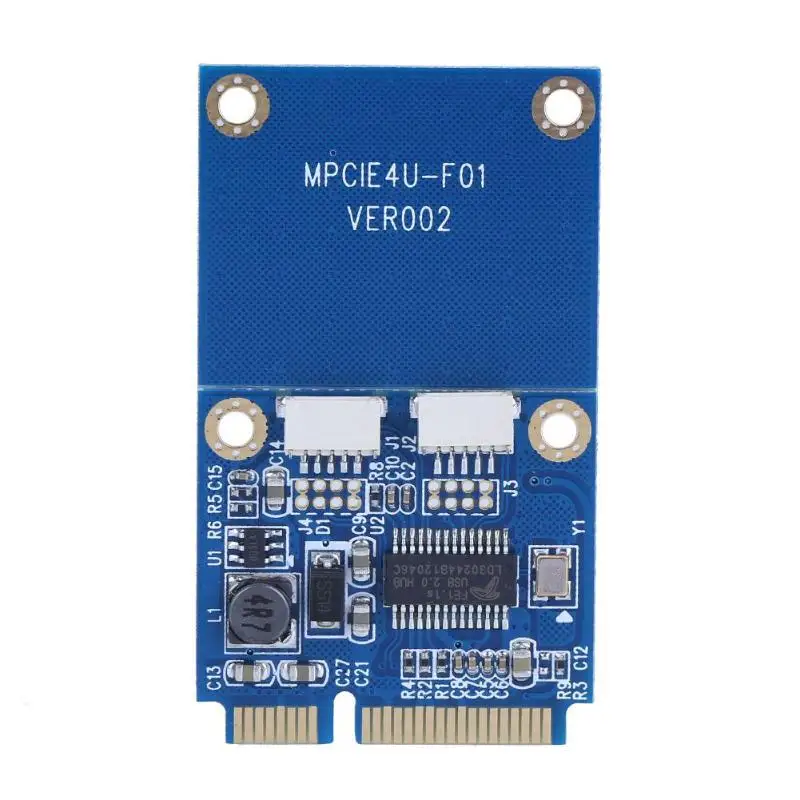 Mini PCI-E к двойному USB адаптеру mpcie в 5 Pin 2 порта USB2.0 конвертерная карта