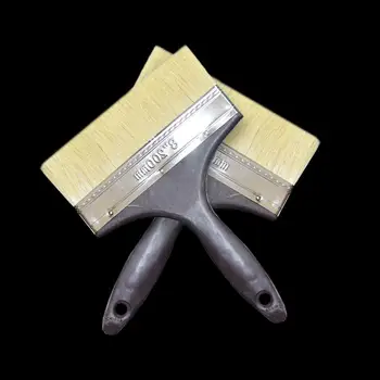 

2pcs Paint Brushes Plastic Brushes Soot Brush Long Hair Brush Paint Accessories Practical Tools for Wall and Furniture Paint