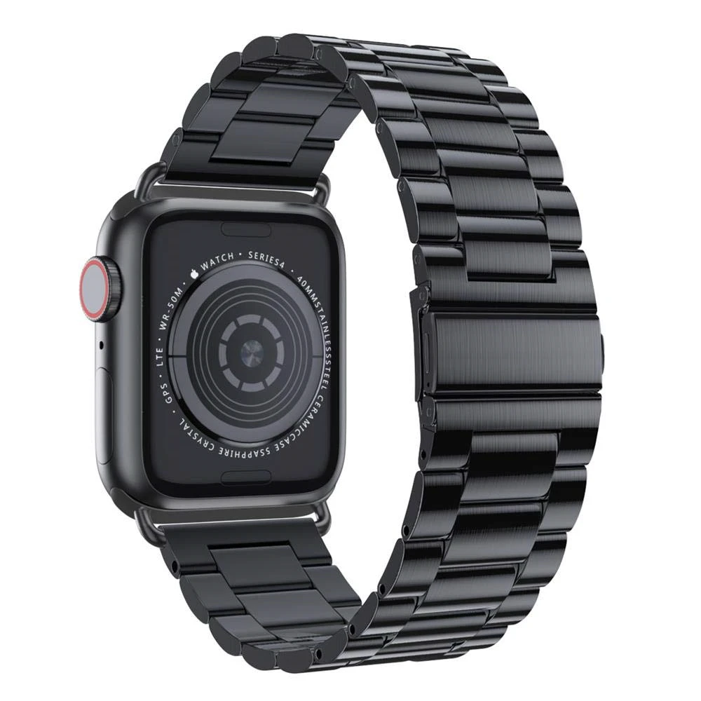 Ремешок для часов из нержавеющей стали для apple watch series 5 44 мм 40 мм, ремешок для бизнес-браслета для iwatch 4, ремешок на запястье