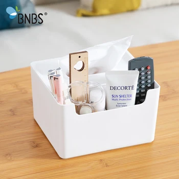 

Desktop Multi-grid Cosmetics Organizer For Stationery Tissue And Napkins Plastic Storage Box Container For Remote Control