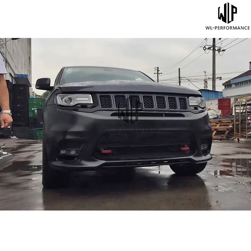 SRT8 стиль высокое качество PP неокрашенный передний и задний бампер боковая юбка