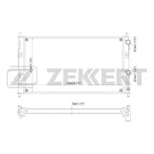 Радиатор охл. дв. Chrysler Sebring II 01 ZEKKERT mk-1158