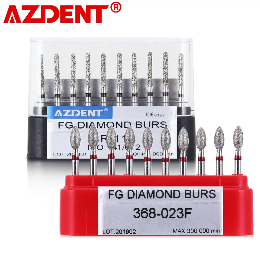 100pcs/20boxes Dental Diamond Burs for High Speed Handpiece Medium