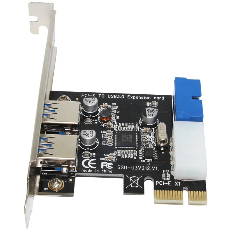 Внешний 2 порта USB3.0+ внутренний 19Pin разъем PCIe карты 4Pin IDE разъем питания