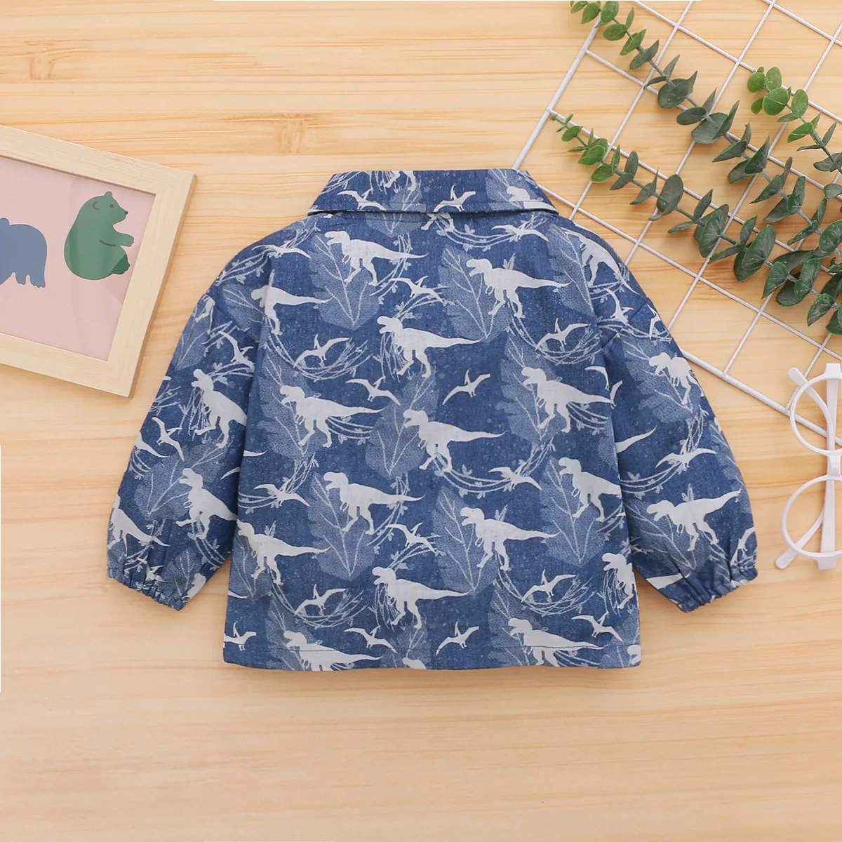 Cartoon Blouses and Shirts Dinosaur Print Baby Shirt Long Sleeve Infant Boys Blouse Tops camisas Toddler Boy Tee Shirts Clothing