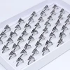 Fashion 50pcs Adjustable Men's Ring Dragon-shaped Punk Retro Men's Domineering Animal Finger Ring Creative Gift Jewelry 3
