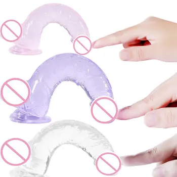Jelly Dildo Sex Toys For Woman Men Couple Female Masturbator Anal Plug Pants Lesbian Penis Strap On Dildos Anal Plug No Vibrator 2