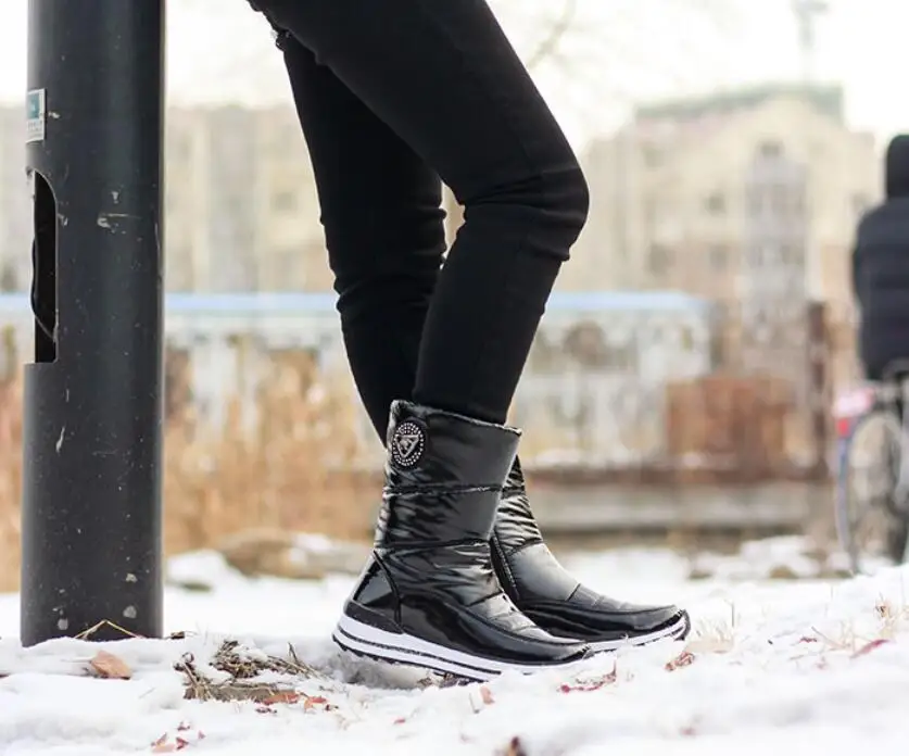 WGZNYN/Новые ботильоны; белые женские ботинки; зимние ботинки; женские зимние ботинки; зимняя обувь; женские зимние ботинки из водонепроницаемого материала; W66