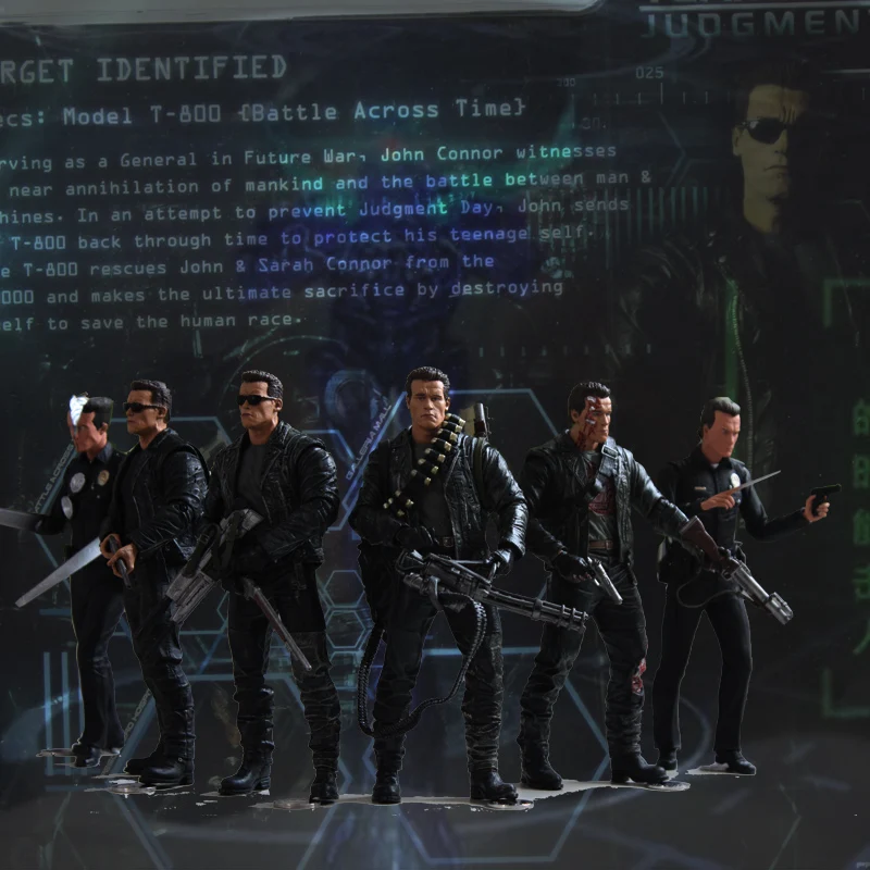 Терминатор фигурку T 800 / 1000 ПВХ фигуркы игрушки модель 17 см для детей игрушка в