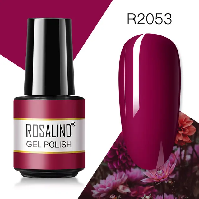 ROSALIND Gel Nail Polish 7ML Matte Base Top Coat For Soak Off Gel Polish UV LED Gel Semi Permanent Varnishes Design Nail Art RAR2053