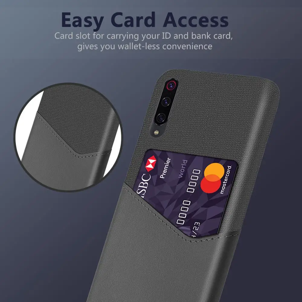 

Luxury Cloth Leather Card Phone Case For Xiaomi Mi 9 8 SE lite Pro Redmi Note 8 7 6 5 A Ultra-thin Wallet Protection Cover Coque