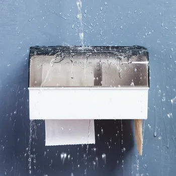 

Toilet Tissue Box Toilet Roll Paper Rack Hole-free Toilet Paper Storage Rack Toilet Waterproof Paper Drawer Bathroom Storage