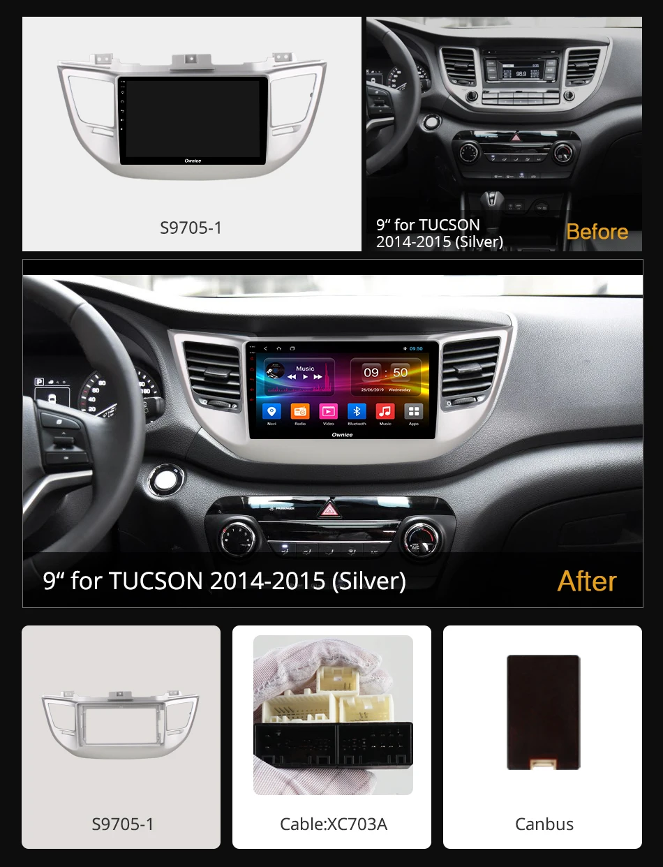 Ownice Octa Core Android 9 0 автомобильный Радио плеер GPS Navi для HYUNDAI TUCSON 2014 2015 k3 k5 k6 4 Гб + 64 360