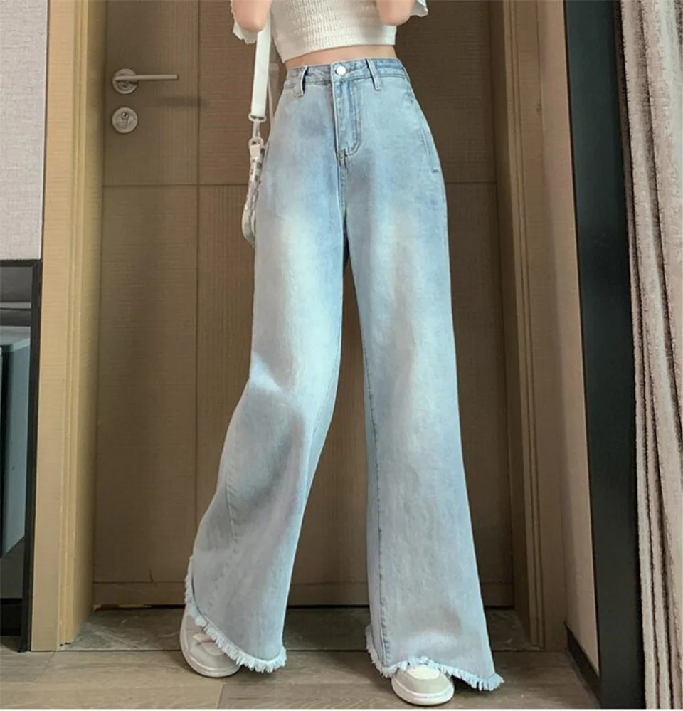 jeans women Woman Jeans High Waist Clothes Wide Leg Denim Clothing Blue Streetwear Vintage Quality 2022 Fashion Harajuku Straight Pants skinny jeans