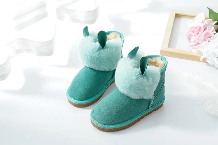 SHUANGGUN Зимние Овчины Детские ботинки для девочек сапоги ребенок int'l/брендовые зимние детские сапоги модная детская обувь