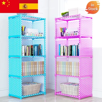 

Multi layer Simple Bookshelf Nonwoven fabric Book organizer storage cabinet Assembly wall Children shelf bookcase Home Furniture