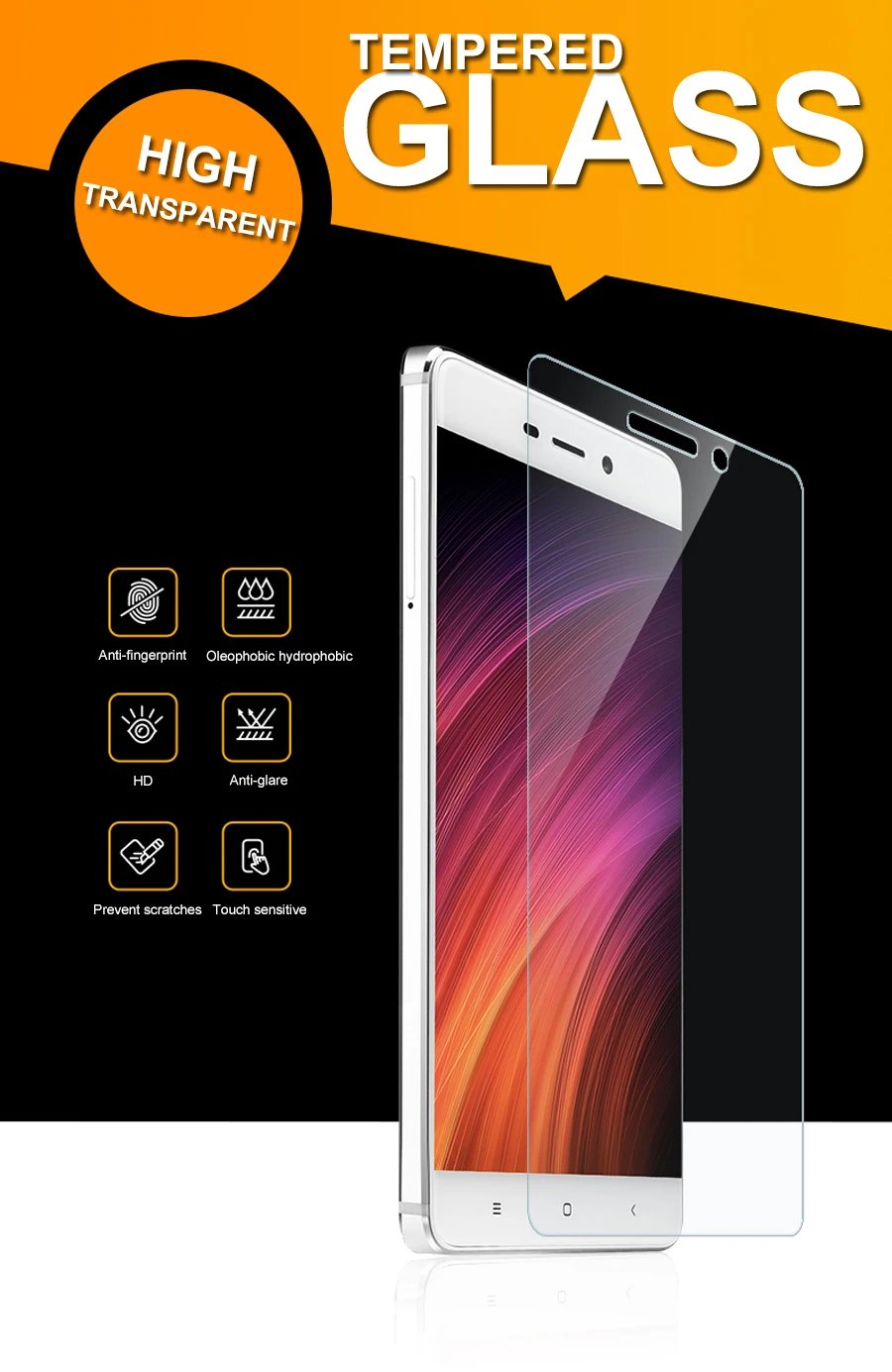 9H закаленное стекло для Xiaomi redmi 4 Pro 5 Plus 6 6A S2 Go Защитная пленка для экрана для redmi Note 4 5 4X Защитная стеклянная пленка чехол