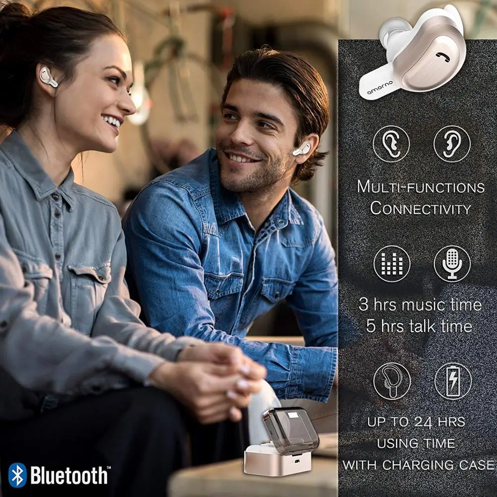 Беспроводные наушники Amorno Eaephones беспроводные Bluetooth с шумоподавлением Ecouteur Sans Fil