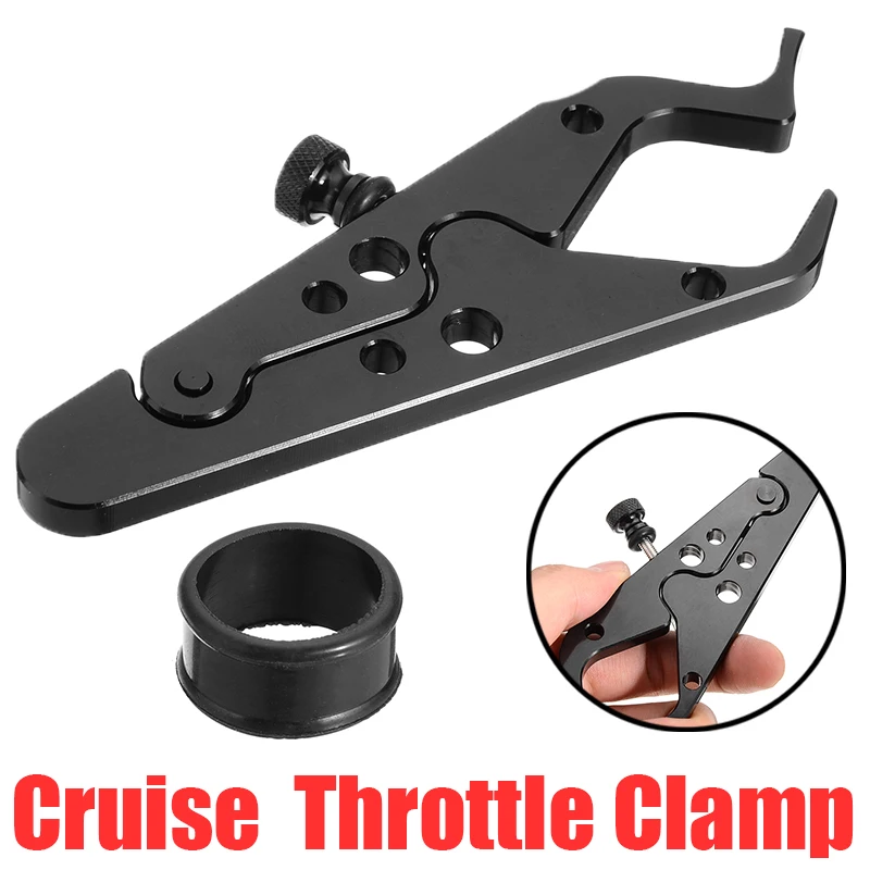 

Mayitr 1pc Universal Motorcycle Throttle Lock Cruise Control Clamp Aluminum Assist Rubber Ring Scooter Cruise Control Assist