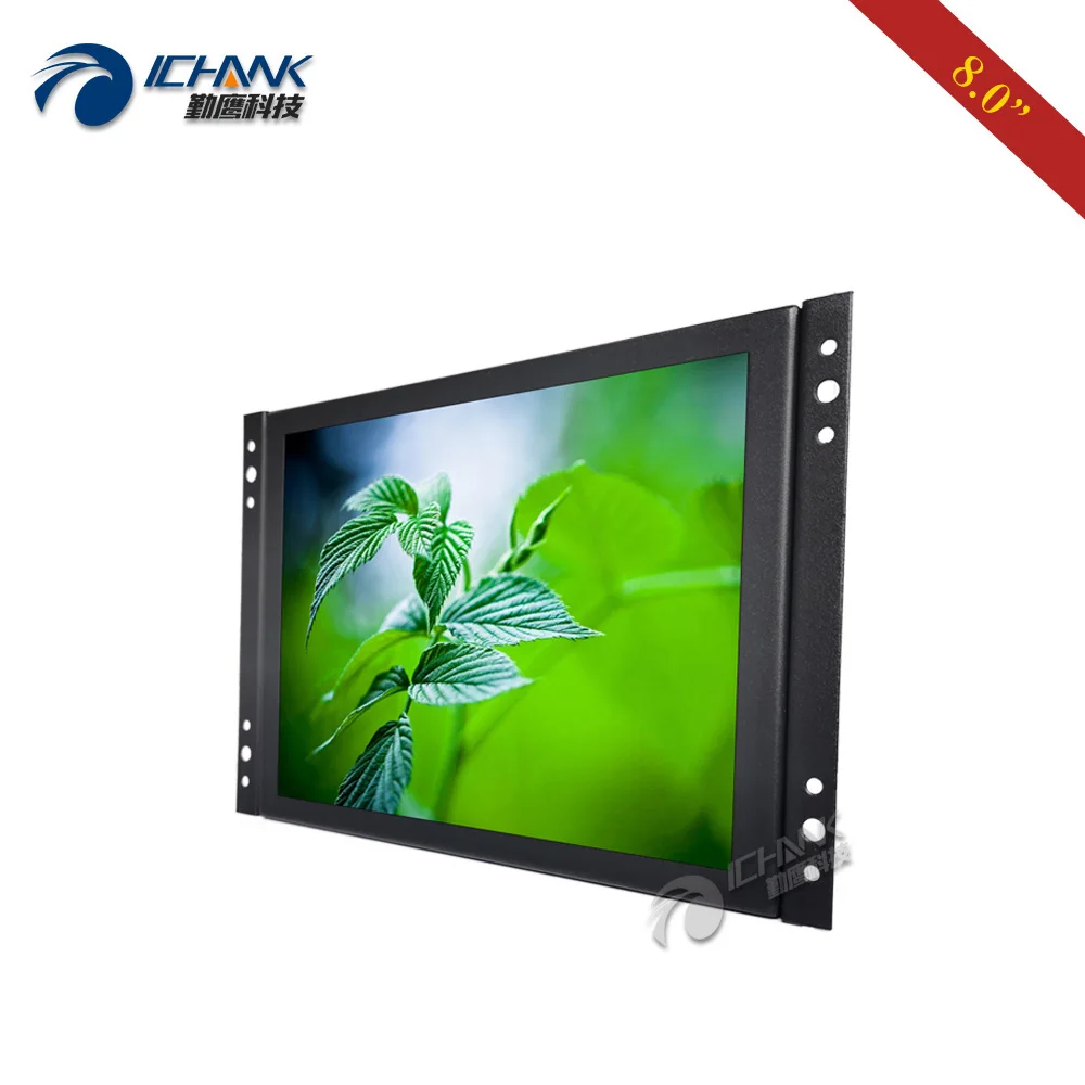 K080TN-ABHV/8 дюймов 1024x768 Малый размер AV BNC VGA HDMI Встроенный Открытый каркас настенный промышленный ПК монитор ЖК-экран