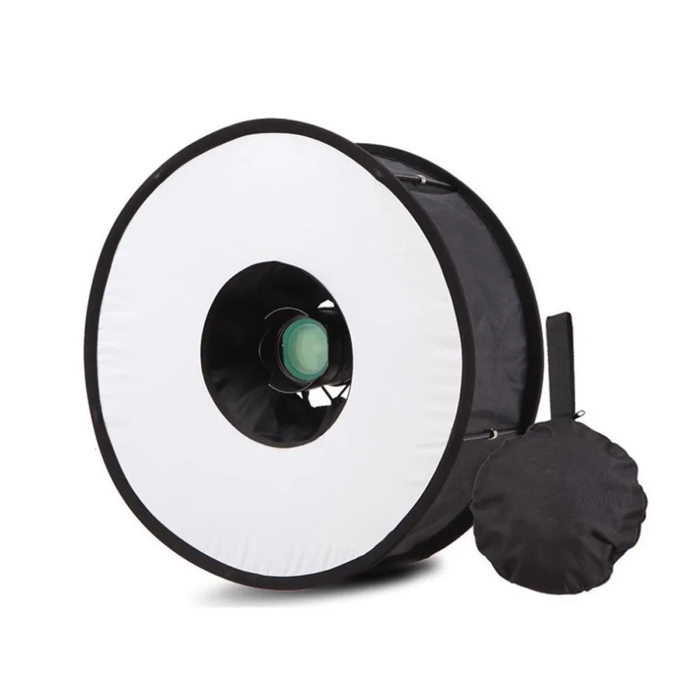 18 дюймов кольцевой софтбокс скоростной светильник круглый стильный светильник для вспышки софтбокс складной мягкий светильник для вспышки рассеиватель камеры