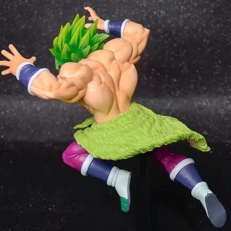 Аниме 22 см Dragon Ball Z зеленые волосы Супер Saiyan Broly театральное издание Roar Broli Batter Ver. ПВХ фигурка модель игрушки