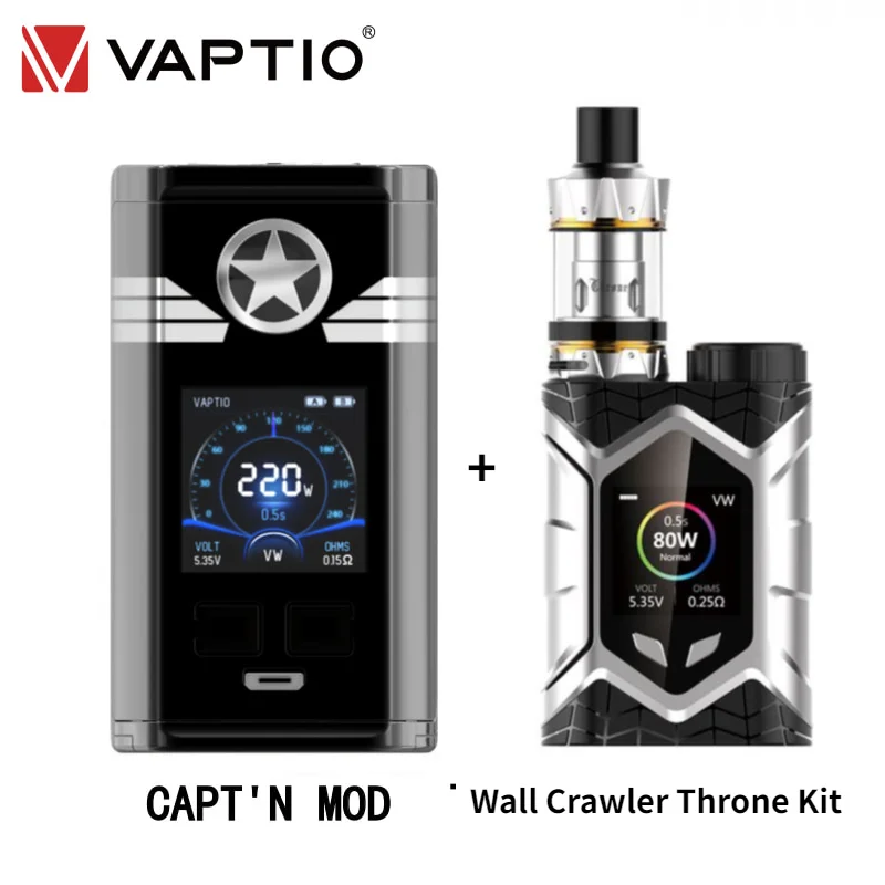 Оригинальный вейп мод Vaptio capт с настенным гусеничным модом Frogman 220 Вт электронная