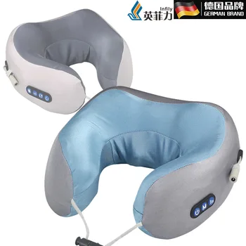 

Germany Yingfeili U-Shaped Neck Pillow Shoulder and Neck Neck Pinch Portable Multi-functional 4-Head Electric Massager Gift Fact