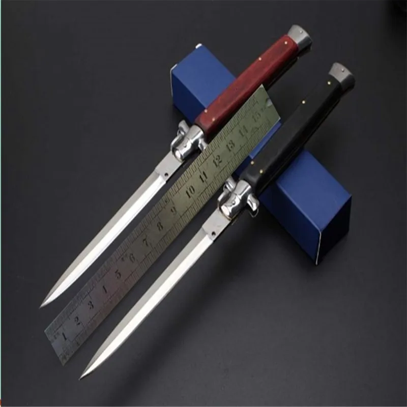 13 дюймовый складной нож «Мафия» (цветная деревянная ручка) 440C острые лезвия карманный нож для выживания на кухне лагеря охоты полезный инструмент для повседневного использования