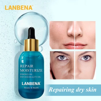

5Pcs LANBENA Hyaluronic Acid Repair Essential Oil Skin Serum Face Cream Moisturizing Nourishing Acne Treatment Oil Control