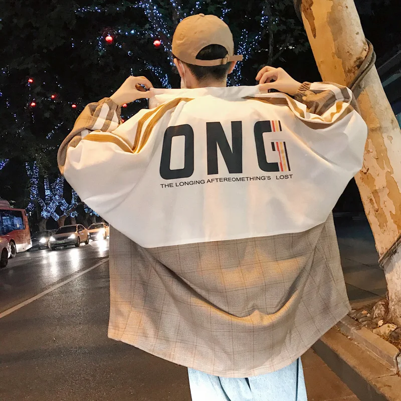 

Hong Kong Style Autumn Men 2018 New Style Handsome Jacket Korean-style Trend Baseball Uniform Loose-Fit Coat Men's Popular Brand