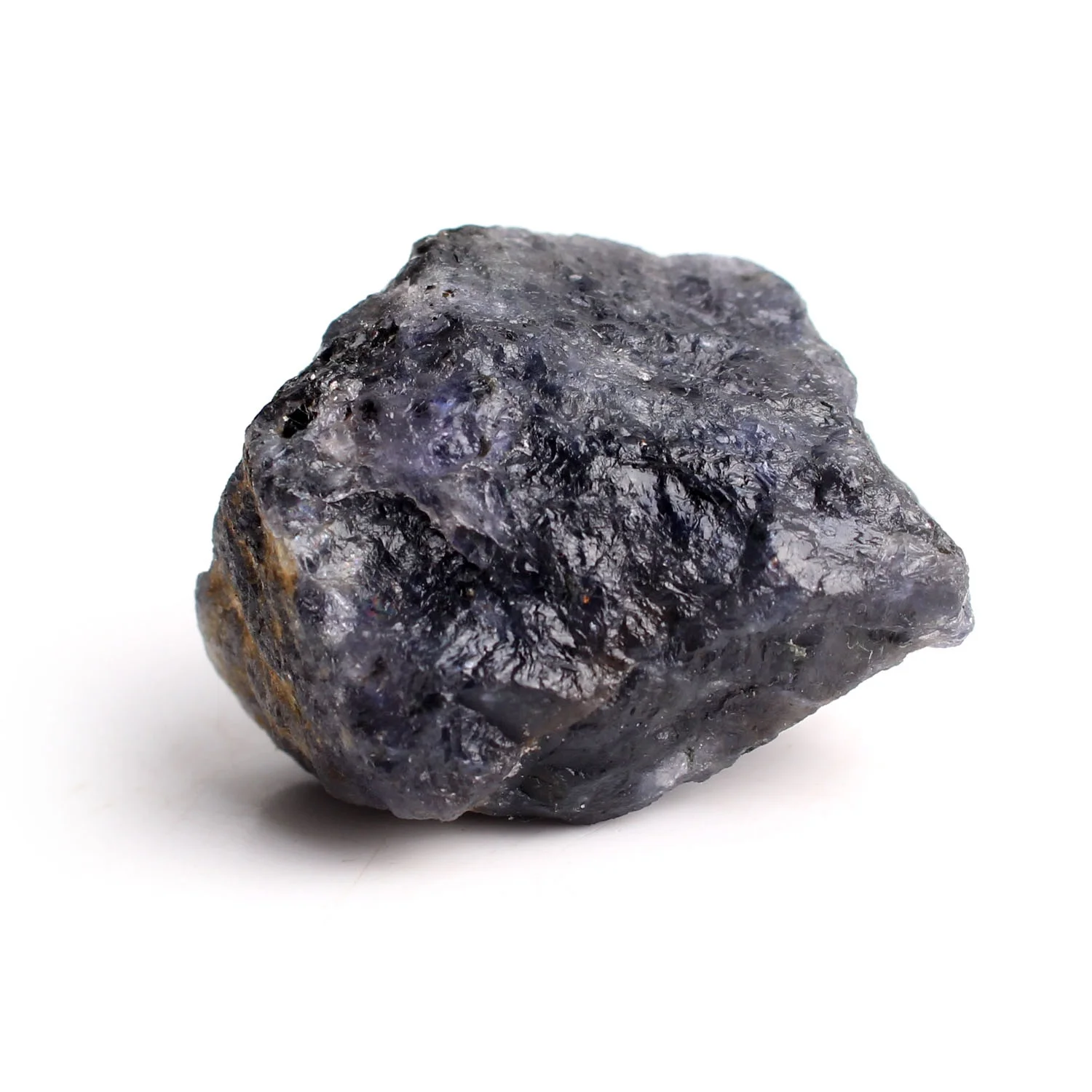 1PC Natural iolita cristal en bruto minerales de piedra muestra cruda cordierita de piedras preciosas azul oscuro Rockstone curación colección Decoración