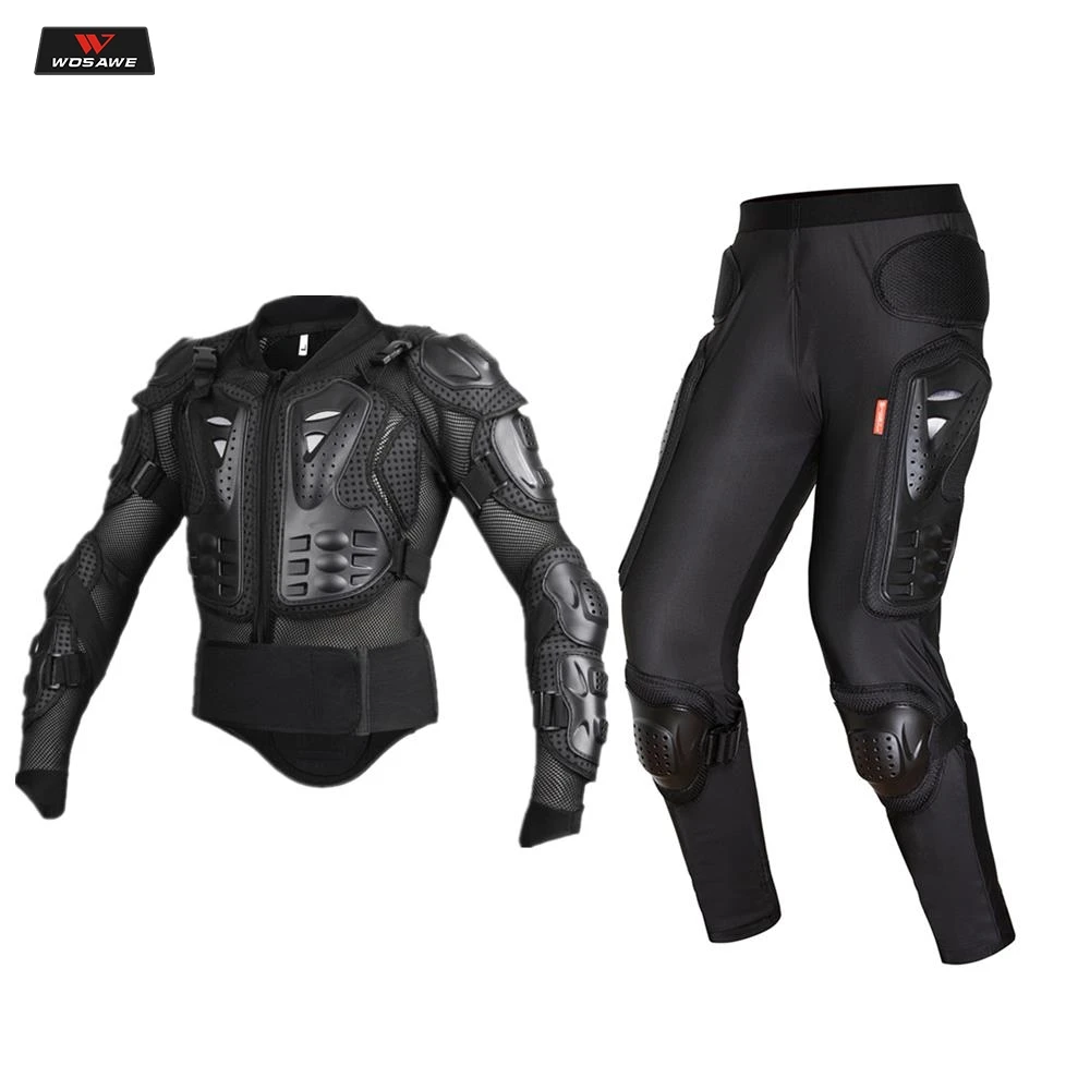 

WOSAWE Motorcycle Jacket Protective Gear Motocross Protection Moto Jacket Motorcycle Armor Racing Body Armor Black Moto Armor
