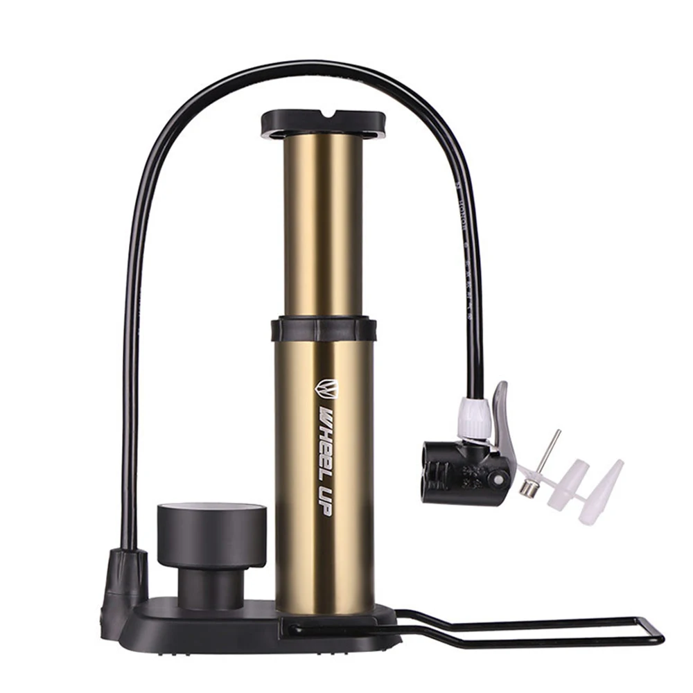 Bike Mini Air Pump Foot Pedals Pressing Tire Inflator With Manometer Lightweight Bicycle Accessories X182D | Спорт и развлечения
