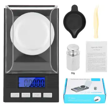 

Mini 0 001g Pocket Jewelry Scale with LED Digital Display Tool Jeweler
