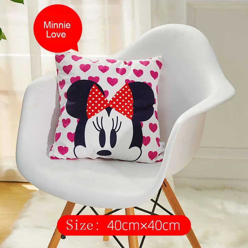 Disney мультфильм 40*40 см Микки Минни Подушка с человеком-пауком диван офис Удобная подушка спинка кровати модная подушка для автомобиля - Цвет: 6