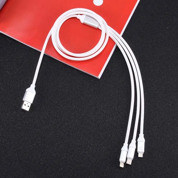 3 в 1 1,2 м СВЕТОДИОДНЫЙ модуль панели управления usb type-C для зарядки Lightning кабели для iPhone samsung Xiaomi VH99