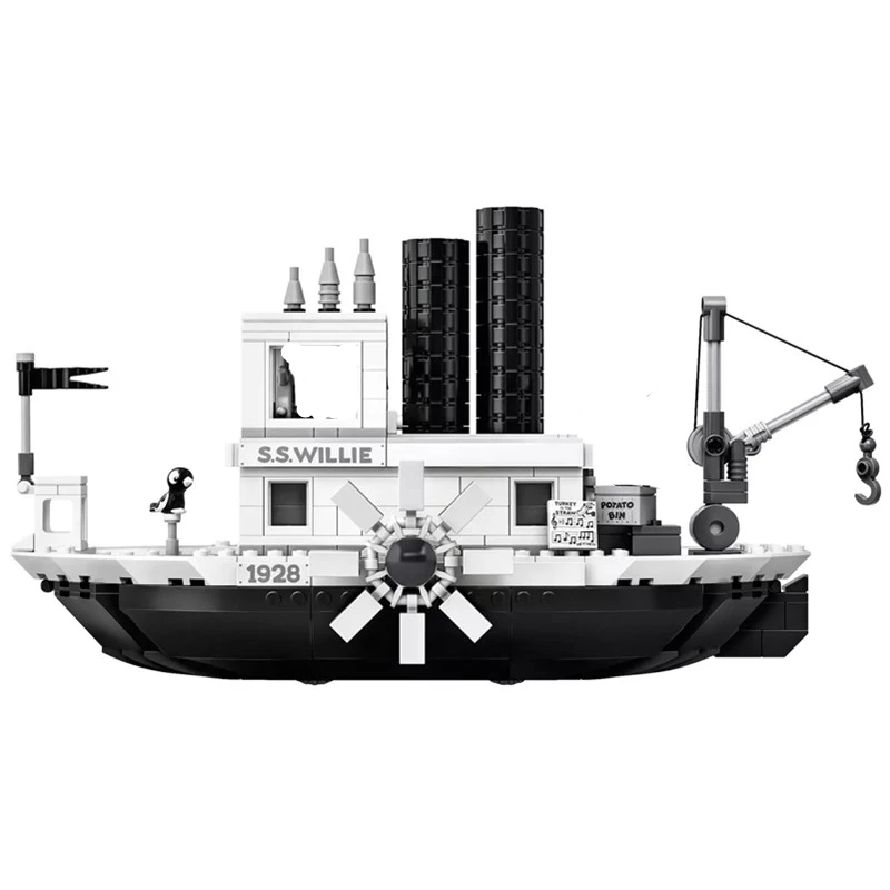 Новые идеи совместимы с legoings Steamboat Willie Movie Fit 21317 фигурки строительные блоки