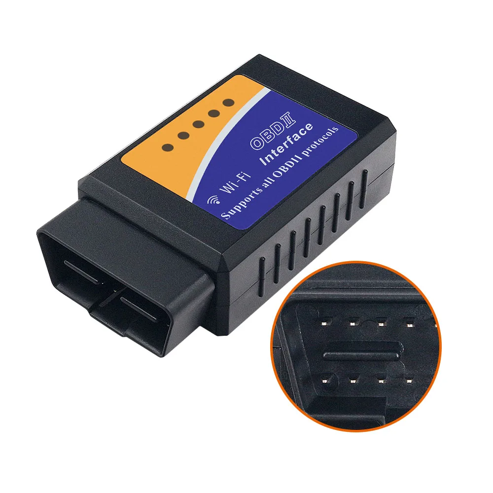 ELM327 wifi OBD2 OBDII V1.5 автомобильный диагностический сканер инструмент elm 327 V1.5 wifi автоматический считыватель кодов многоязычный для iOS iphone Android